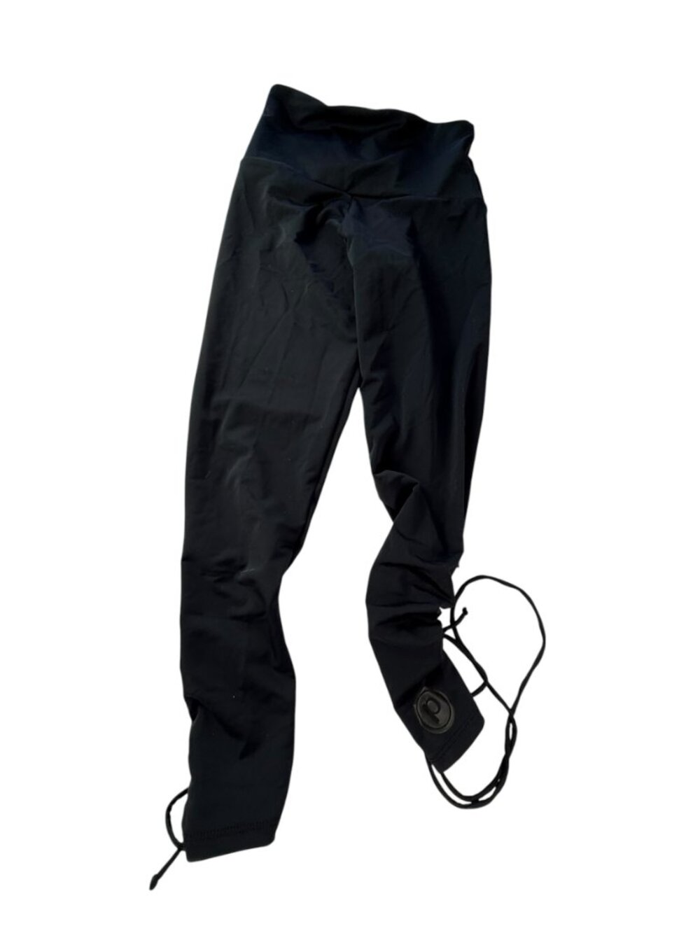 ONZIE Flow Black Yoga Legging.  Lace Up at Ankle.  Stretchy. Size Women's S/M.